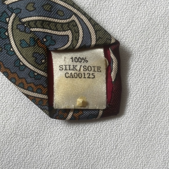 Moore’s “Very” 1980’s Paisley pattern Silk tie - Picture 6 of 8